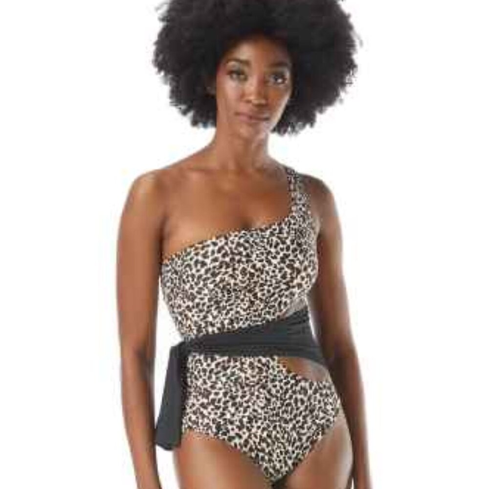 🎈(❁´◡`❁)HOST PIC!🐾Vince Camuto Cheetah Wrap Sz 10 NWT🐾